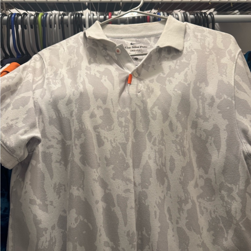 Men's Nike Gray Camo Polo
